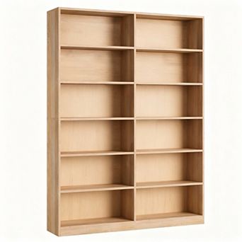 6 tier Wide Bookshelf: Sturdy, Durable, Waterproof, Scratch-Resistant for Home