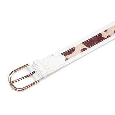 AGP PARIS Dual Pattern Snake Print Belt