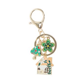 Mushroom House Handbag Charms Keychains 1 pc