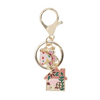 Mushroom House Handbag Charms Keychains 1 pc