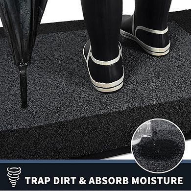 32x48 Dirt-Trapping Entry Mat, Non-Slip and Washable for Shoes & Pets