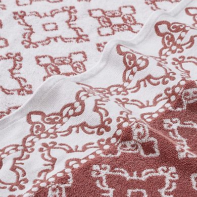 6 Piece Cotton Towel Set: 2 Bath, 2 Hand, 2 Washcloths