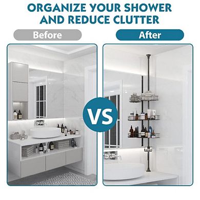 Shower Caddy With 4 Adjustable Baskets