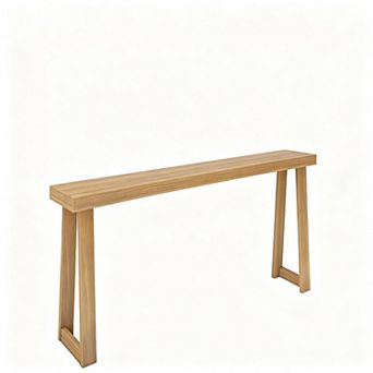 46-Inch Solid Pine Wood Living Room Entryway Console Table