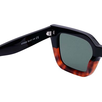 AGP PARIS Two-Tone Geometric Edge Acetate Sunglasses
