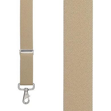 Suspender Store 1.5" Elastic Trigger Snap Suspenders - Tan