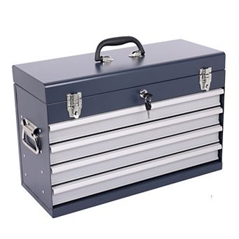 ELEMENT ACE Heavy Duty Metal Tool Box with Drawers and Locking System