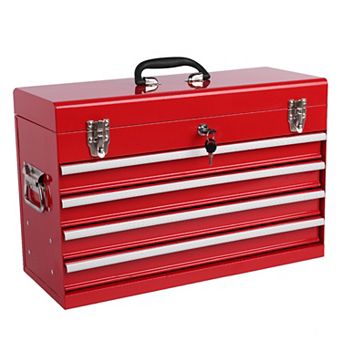 ELEMENT ACE Heavy Duty Metal Tool Box with Drawers and Locking System