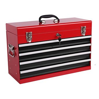 ELEMENT ACE Heavy Duty Metal Tool Box with Drawers and Locking System