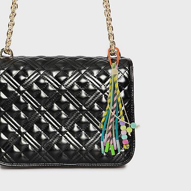 Beaded Knotted Lanyard Handbag Charm 1 Pc