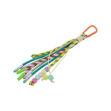 Beaded Knotted Lanyard Handbag Charm 1 Pc