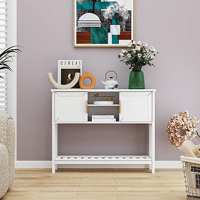 2-Door Console Table for Entryway & Foyer
