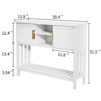 2-Door Console Table for Entryway & Foyer