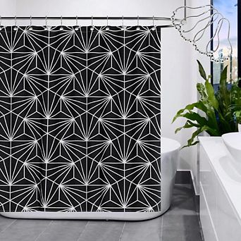 Waterproof Modern Geometric Shower Curtain