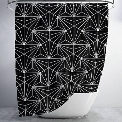Waterproof Modern Geometric Shower Curtain