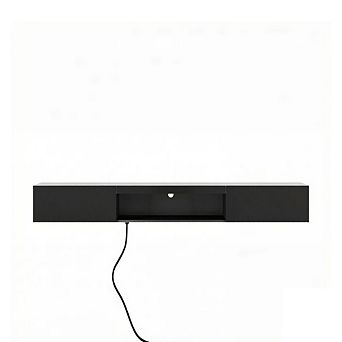 GOODSILO Wall Mounted Floating TV Stand with LED Lighting and Storage Cabinet