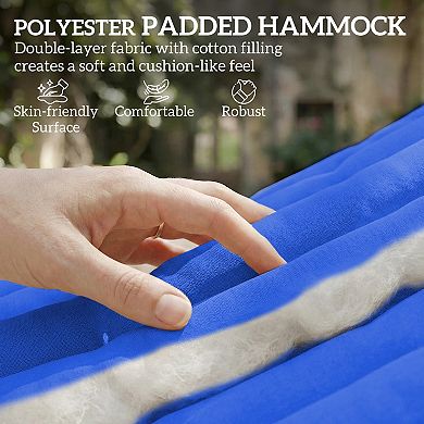 Outdoor Hammock, 2-Person, 440 lbs Capacity,