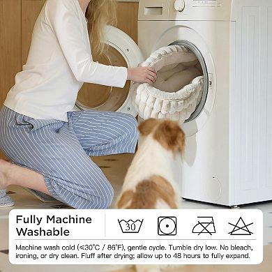 Washable Round Cat Bed