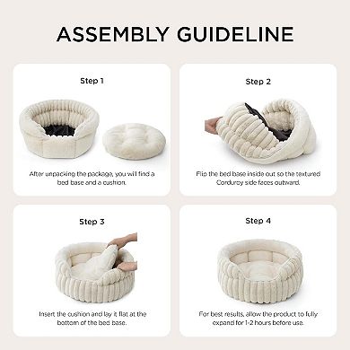 Washable Round Cat Bed