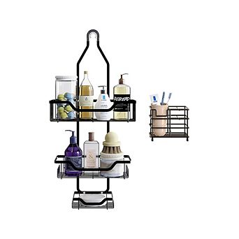 Bathroom Caddy with Toothbrush Holder