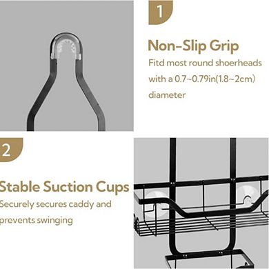 Bathroom Caddy with Toothbrush Holder