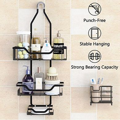 Bathroom Caddy with Toothbrush Holder