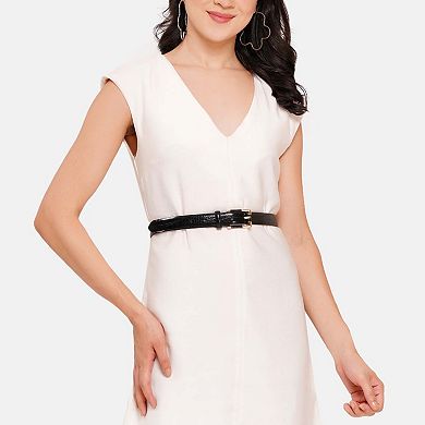 AGP PARIS Exotic Snake Print Belt