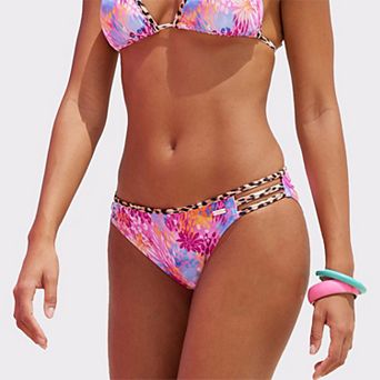 Lascana Women's Leopard Floral Classic Bikini Bottom