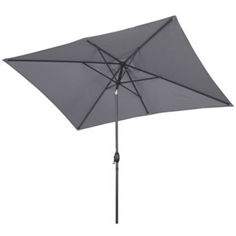 6.5x10ft Outdoor Patio Market Umbrella with Crank and Tilt (no Base)