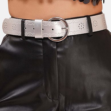 AGP PARIS Contemporary Designer Round Buckle Belt
