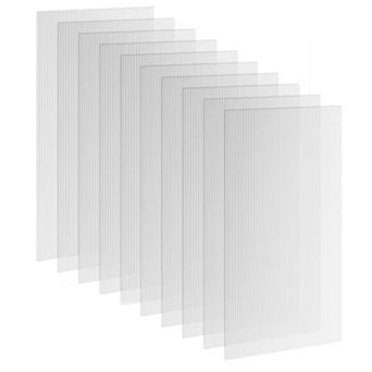 Polycarbonate Greenhouse Panels UV Protected 10 Pack,
