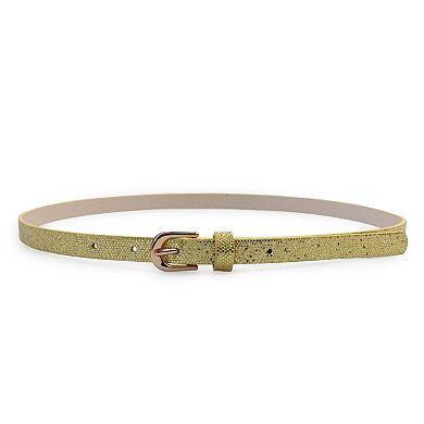 AGP PARIS Sleek Snake Print Belt