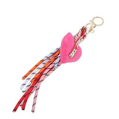 Stylish Hearts Tassels Handbag Charm 1 Pc