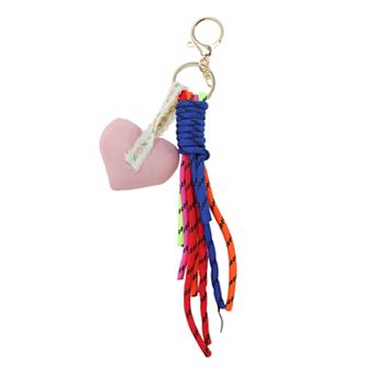 Stylish Hearts Tassels Handbag Charm 1 pc