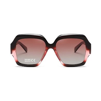 AGP PARIS Retro Square Polarized Acetate Sunglasses