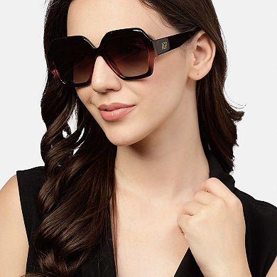 AGP PARIS Retro Square Polarized Acetate Sunglasses