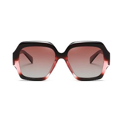 AGP PARIS Retro Square Polarized Acetate Sunglasses