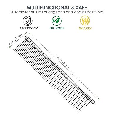 Stainless Steel Pet Grooming Comb