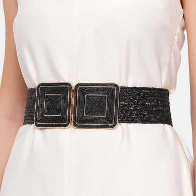 AGP PARIS Chic Black Hook Buckle Belt
