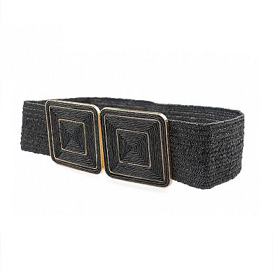 AGP PARIS Chic Black Hook Buckle Belt