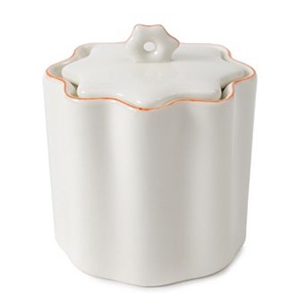 Cassadecor Mare Orange Bath Accessory Cotton Jar