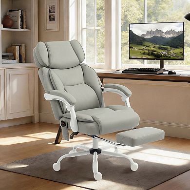 HOMCOM Massage Office Chair with Heat Reclining Function
