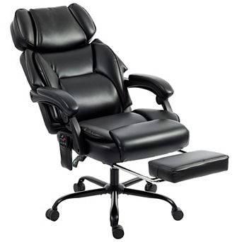 HOMCOM Massage Office Chair with Heat Reclining Function,