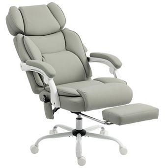 HOMCOM Massage Office Chair with Heat Reclining Function
