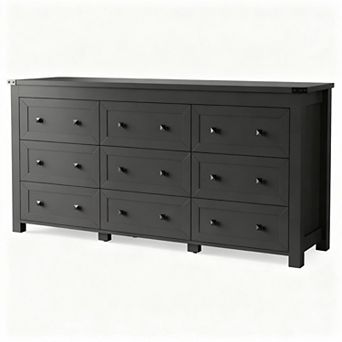 9-Drawer Modern Dresser with TV Stand for Bedroom/Living Room