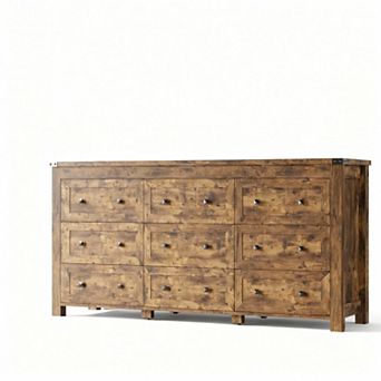 9-Drawer Modern Dresser with TV Stand for Bedroom/Living Room