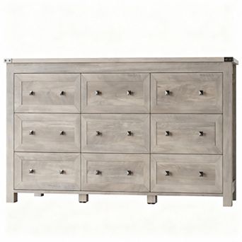 9-Drawer Modern Dresser with TV Stand for Bedroom/Living Room