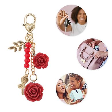 Fashionable Flower Handbag Charm 1Pc