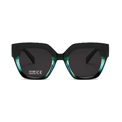 AGP PARIS Bold Cat Eye Polarized Acetate Sunglasses