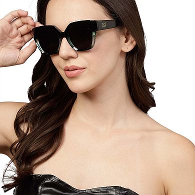 AGP PARIS Bold Cat Eye Polarized Acetate Sunglasses